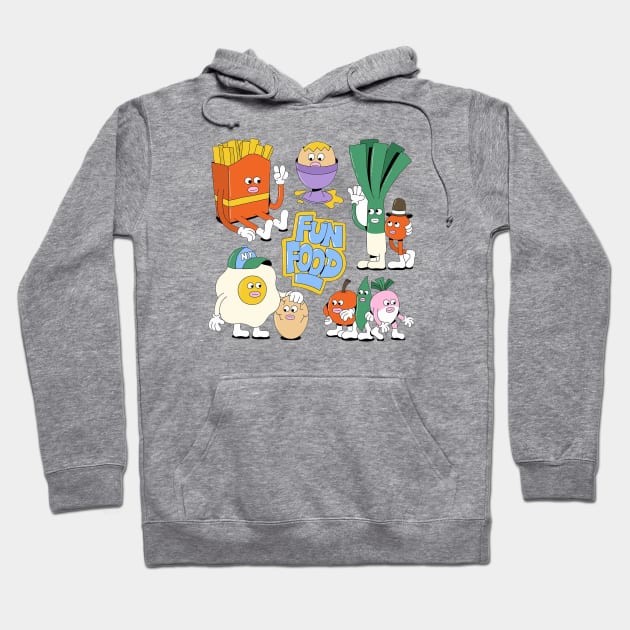 Fun Food Hoodie by arkobasaka